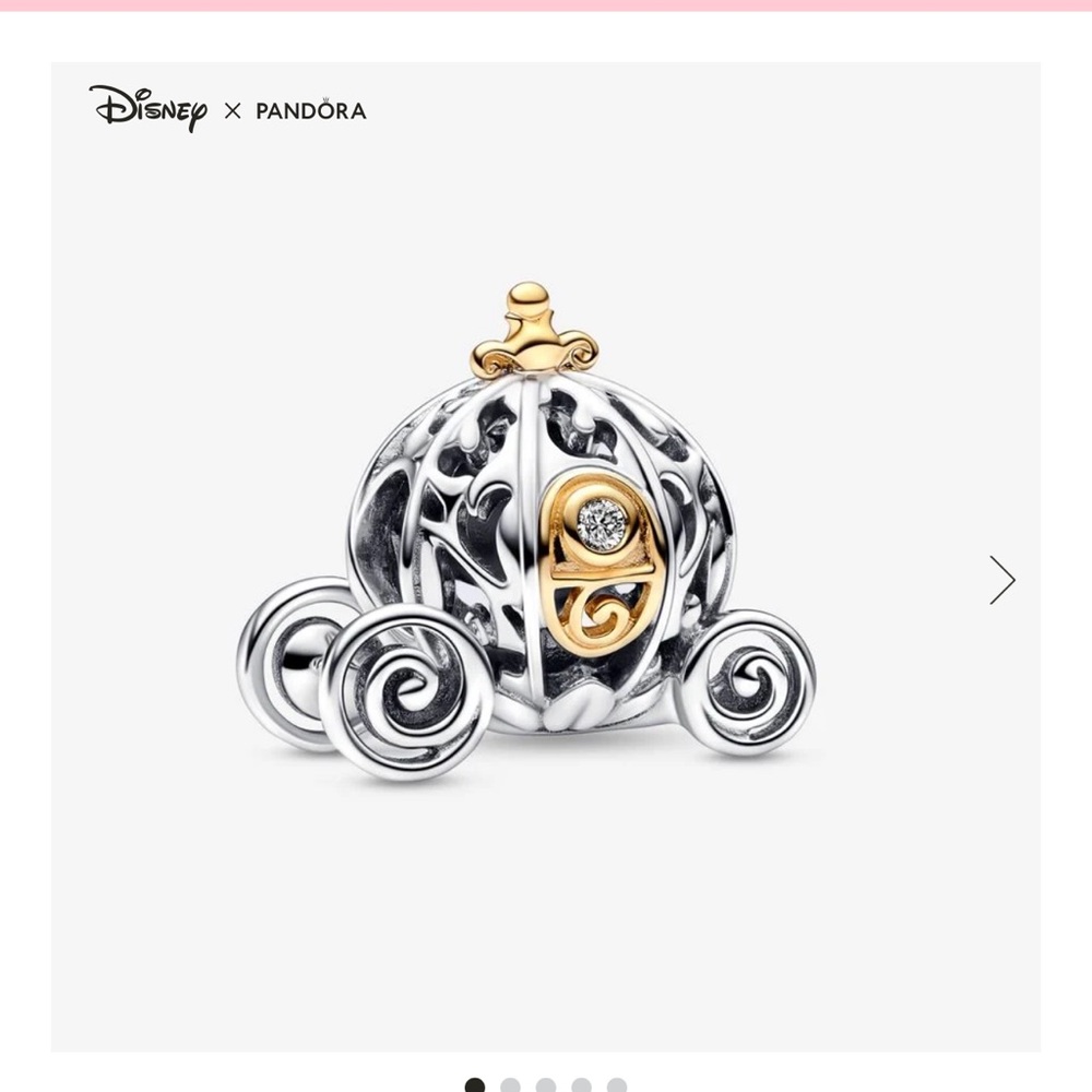 Pandora Disney 100th Anniversary Cinderella’s Enchanted Carriage Charm